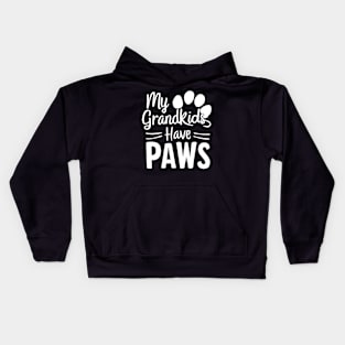 My Grandkids Have Paws Kids Hoodie